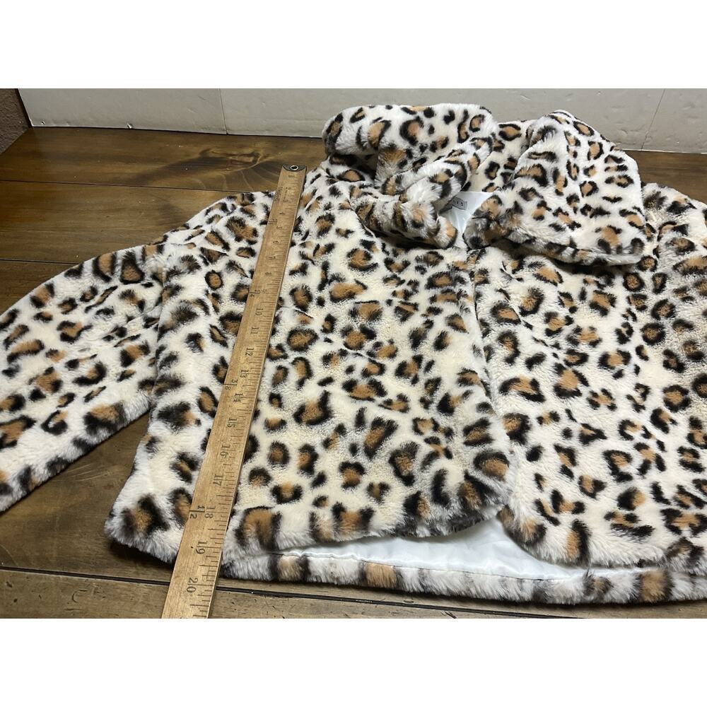 36point5 Leopard Faux Fur Jacket Women's Size Large - Picture 8 of 12